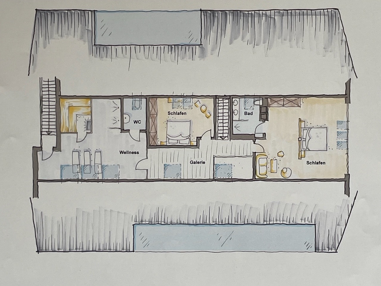 Der Grundriss Tenne Dachspitz